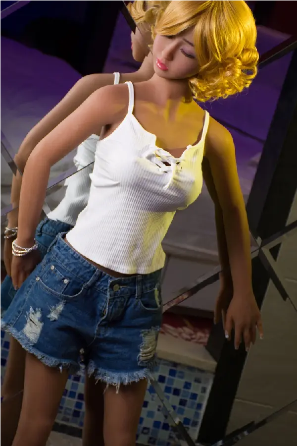 Xlifedolls|140cm(4ft59) Blonde Closed Eyes Young Sex Doll