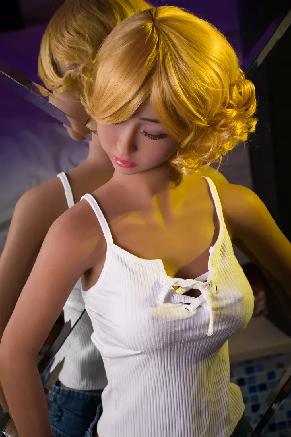 Xlifedolls|140cm(4ft59) Blonde Closed Eyes Young Sex Doll