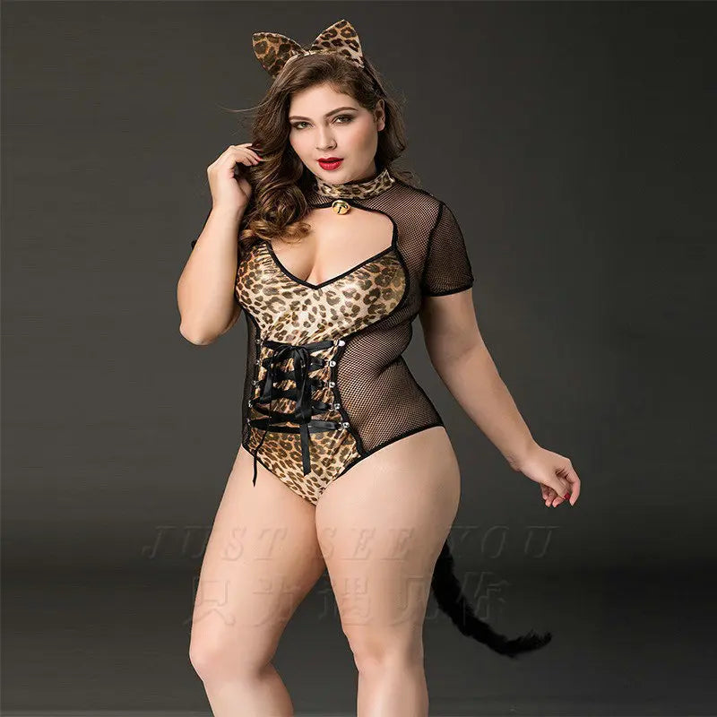Xlifedolls|Plus Size Cat Women Sexy Lingerie