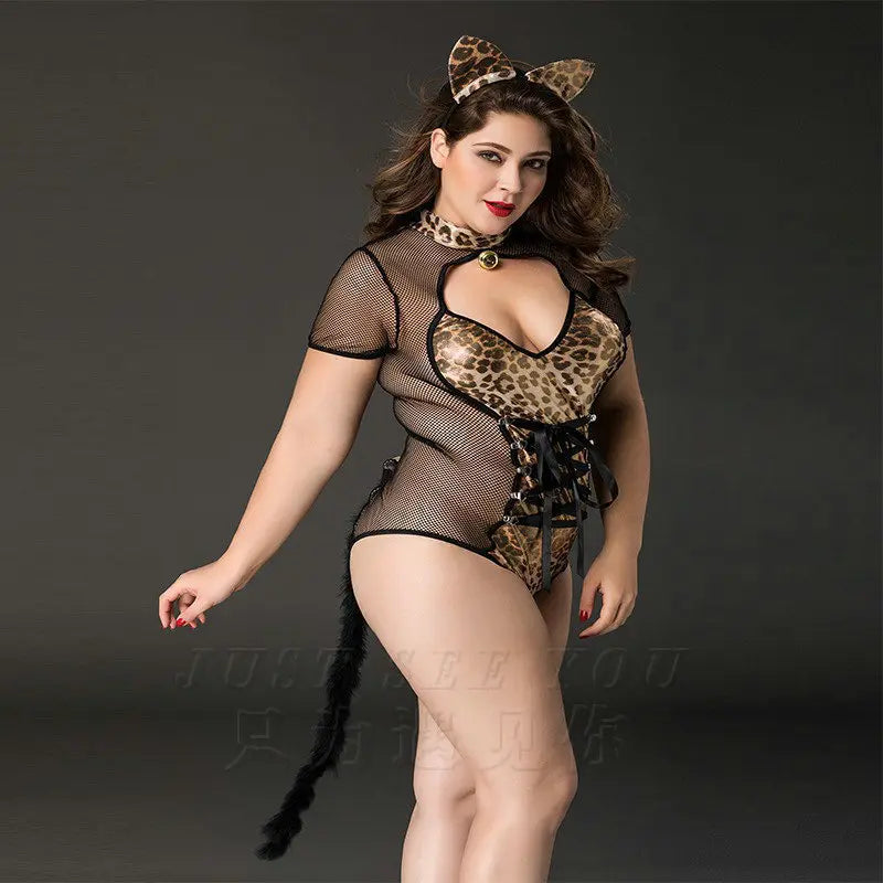Xlifedolls|Plus Size Cat Women Sexy Lingerie
