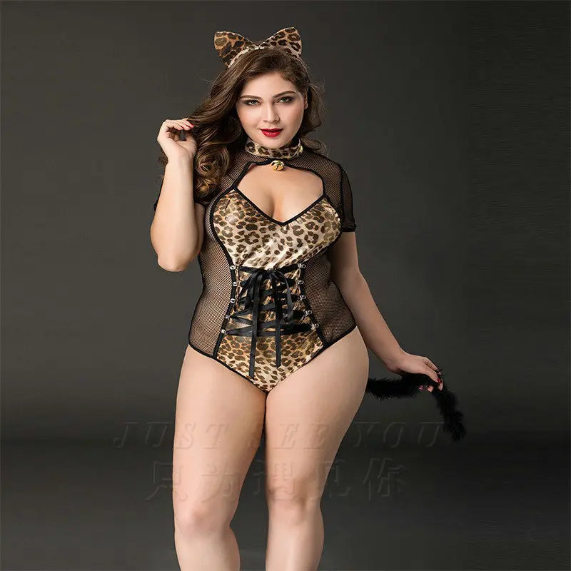 Xlifedolls|Plus Size Cat Women Sexy Lingerie