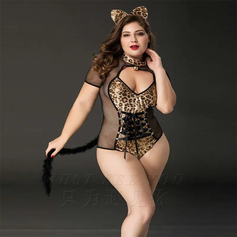 Xlifedolls|Plus Size Cat Women Sexy Lingerie