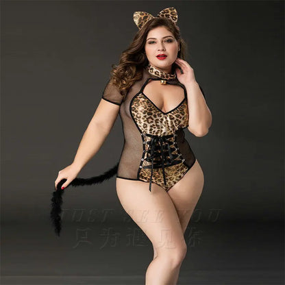 Xlifedolls|Plus Size Cat Women Sexy Lingerie