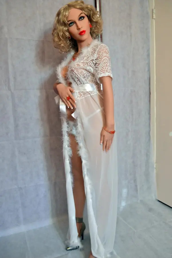 Xlifedolls|158cm(5ft18) Curly Blonde Hair Pregnant Sex Doll