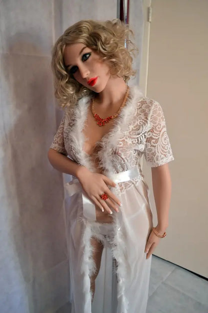 Xlifedolls|158cm(5ft18) Curly Blonde Hair Pregnant Sex Doll