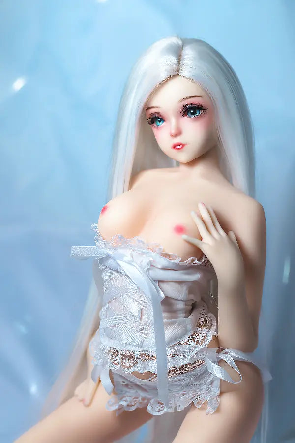 Xlifedolls|Silver Long Hair Cheap Mini Sex Doll  [USA Stock]