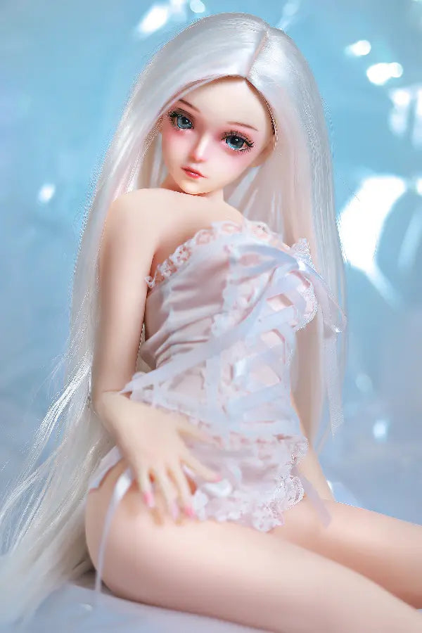 Xlifedolls|Silver Long Hair Cheap Mini Sex Doll  [USA Stock]