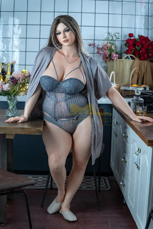 Xlifedolls|162cm(5ft31) Blonde Long Hair Luxury BBW Sex Doll