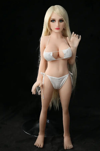 Xlifedolls|100cm(3ft28) Wheat Skin Blond Hair Mini Doll Sex [USA Stock] - XlifeDolls