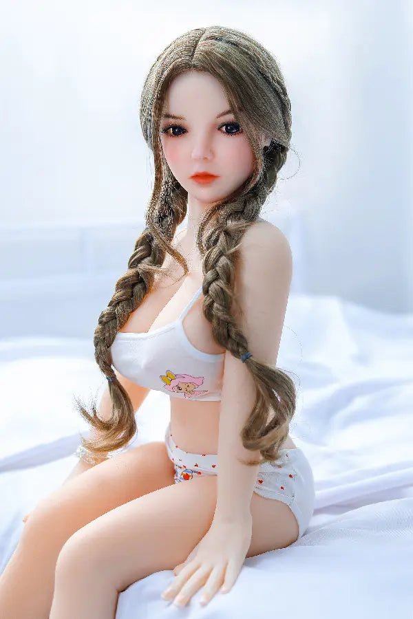 Xlifedolls|100cm(3ft28) Realistic Cheap Long Hair Mini Sex Doll [USA Stock] - XlifeDolls