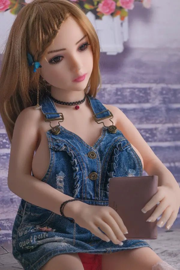 Xlifedolls|100cm(3ft28) Red Hair Cheap Mini Sex Doll [USA Stock] - XlifeDolls