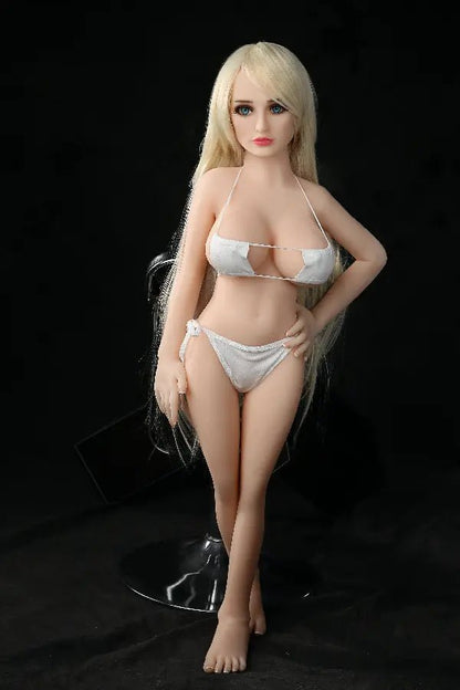 Xlifedolls|100cm(3ft28) Wheat Skin Blond Hair Mini Doll Sex [USA Stock] - XlifeDolls