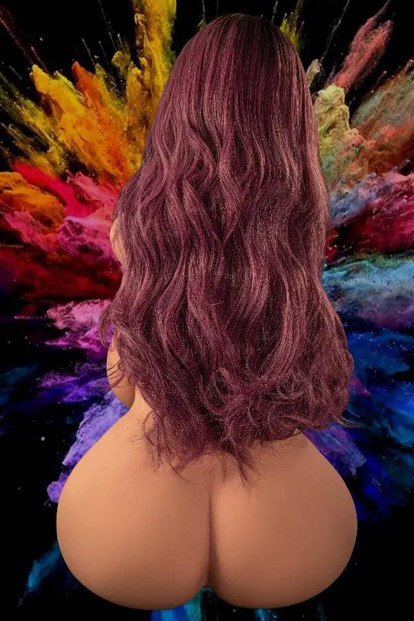 Xlifedolls|110cm(43.3in) Half-Body Real Sex Doll Torso Wear Dark Purple Sexy Lingerie - XlifeDolls