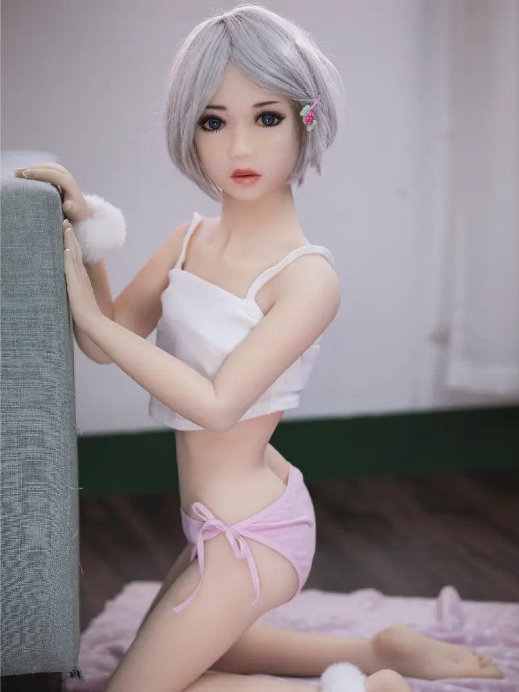 Xlifedolls|125cm(4ft10) Real Cheap Female Mini Sex Doll Flat Chest - XlifeDolls