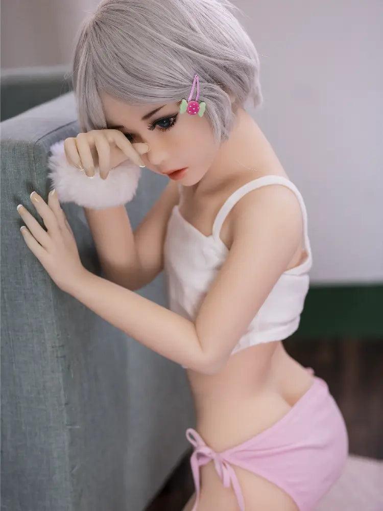 Xlifedolls|125cm(4ft10) Real Cheap Female Mini Sex Doll Flat Chest - XlifeDolls