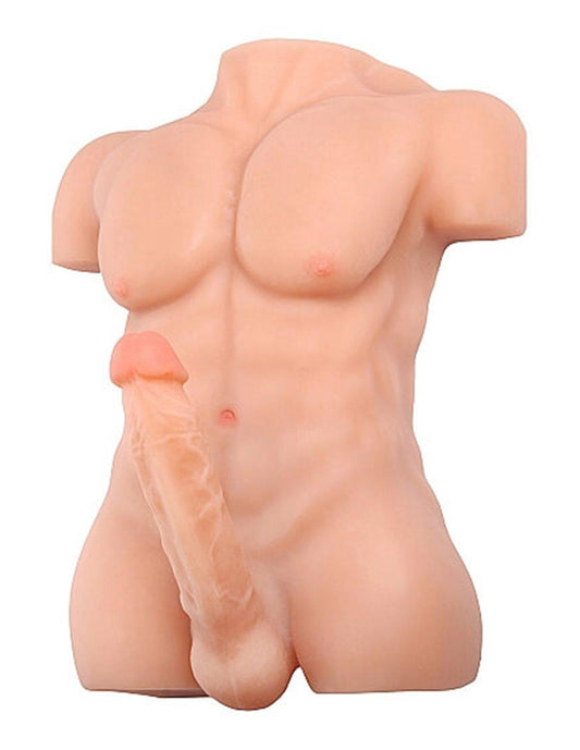 Xlifedolls|46cm(1ft5) 24LB Chiseled Chad Male Love Doll Strong Muscle Half-length Male Sex Doll Torso - XlifeDolls