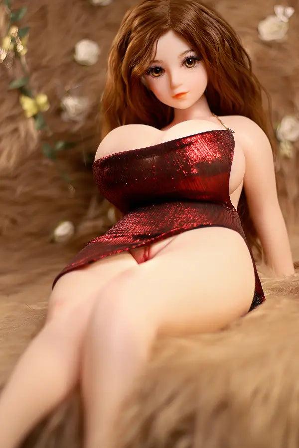 Xlifedolls|60cm(23in) Cheap Female BBW Mini Sex Doll Huge Chest - XlifeDolls