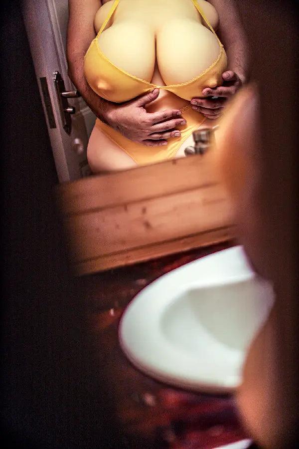Xlifedolls|63cm(24.8in) Best Real Female Sex Doll Torso Yellow Sexy Lingerie - XlifeDolls